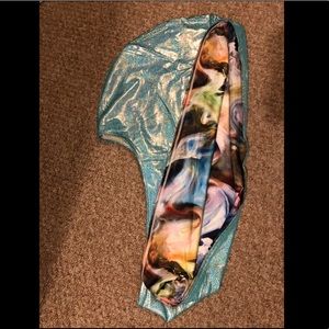 Reversible Turquoise Infinity Hood